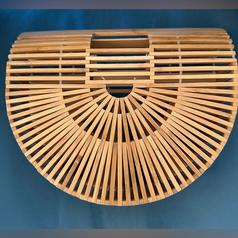 Wooden Half moon purse
